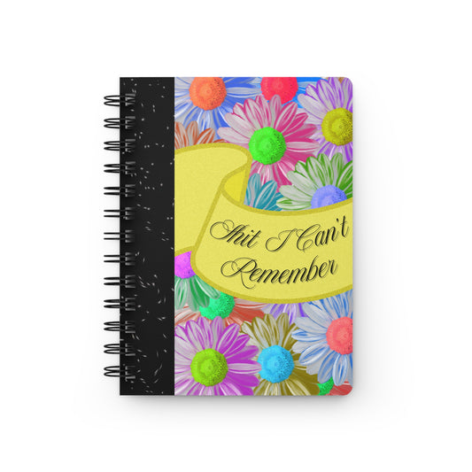 CHEEKY Colourful Floral Spiral Bound Journal: Perfect for Notes, Journaling, Scrapbooking, Gifts, and Daily Reminders