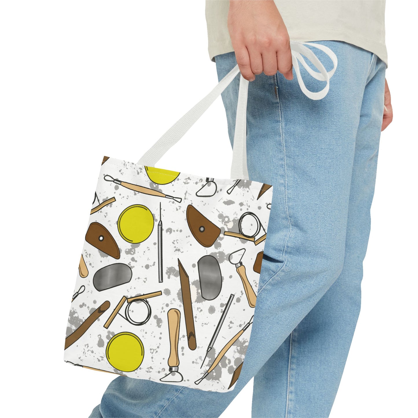 Pottery Tools Tote Bag - Perfect for Potters, Art Lovers, DIY Enthusiasts, Gift for Artists, Holiday Tote