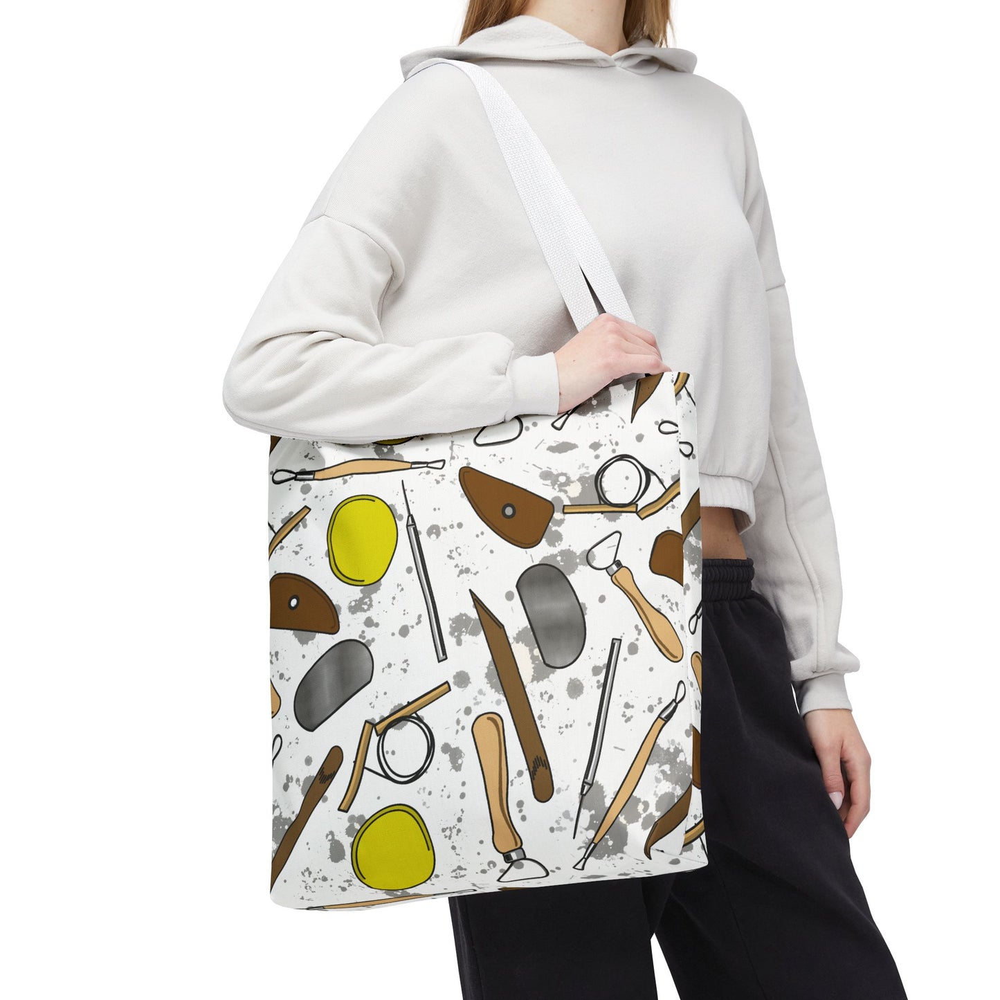 Pottery Tools Tote Bag - Perfect for Potters, Art Lovers, DIY Enthusiasts, Gift for Artists, Holiday Tote
