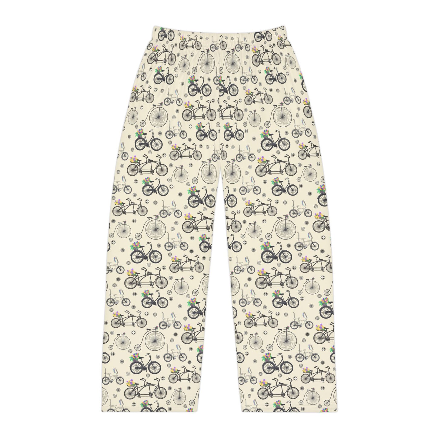 Bicycle Print Men's Pajama Pants, Comfy Sleepwear for Cycling Lovers, Perfect Gift for Father's Day, Relaxation Time, Bike Ride Nights