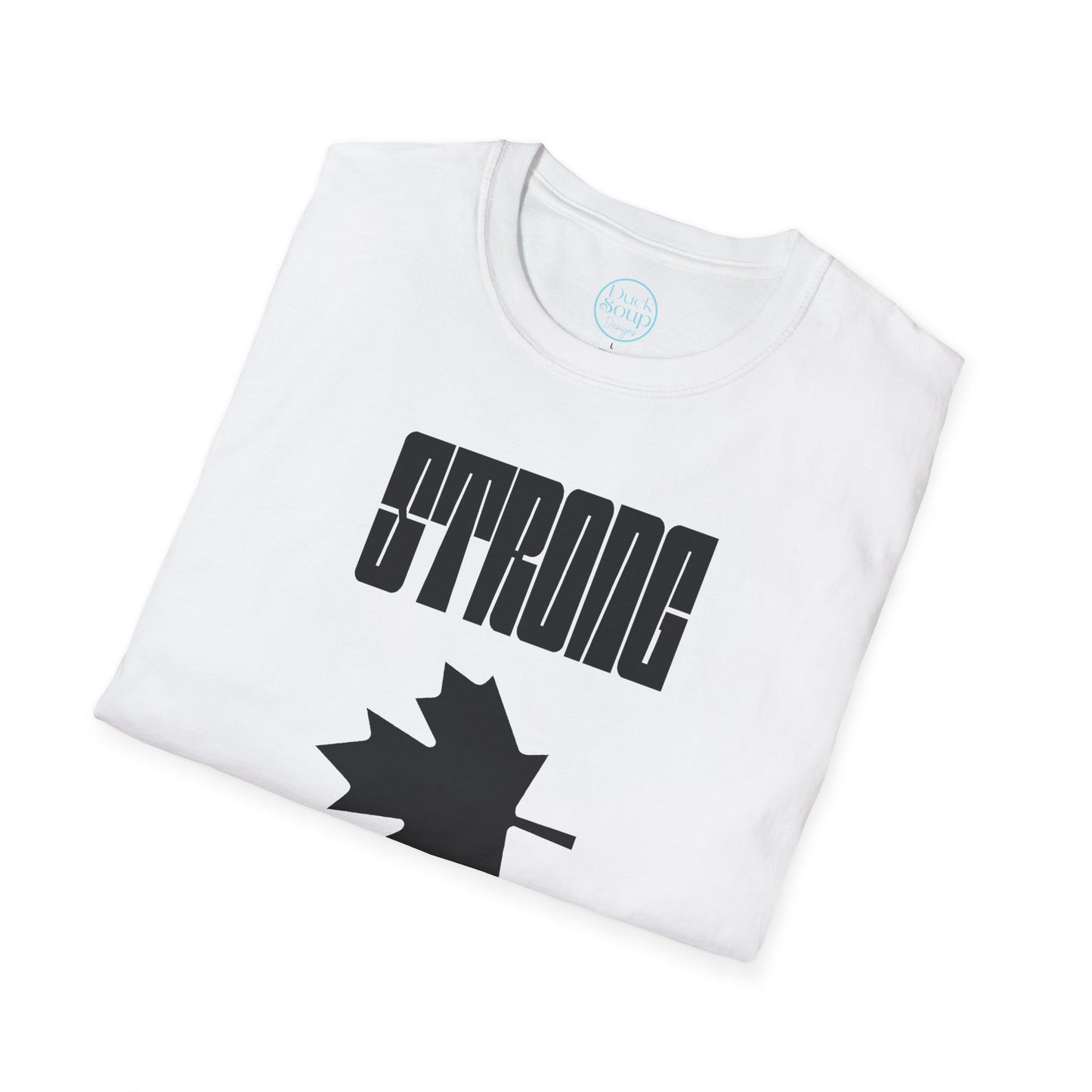 STRONG & FREE Unisex Softstyle T-Shirt | Casual Wear, Canada Day, Gift Idea, Comfortable Tee, Everyday Style