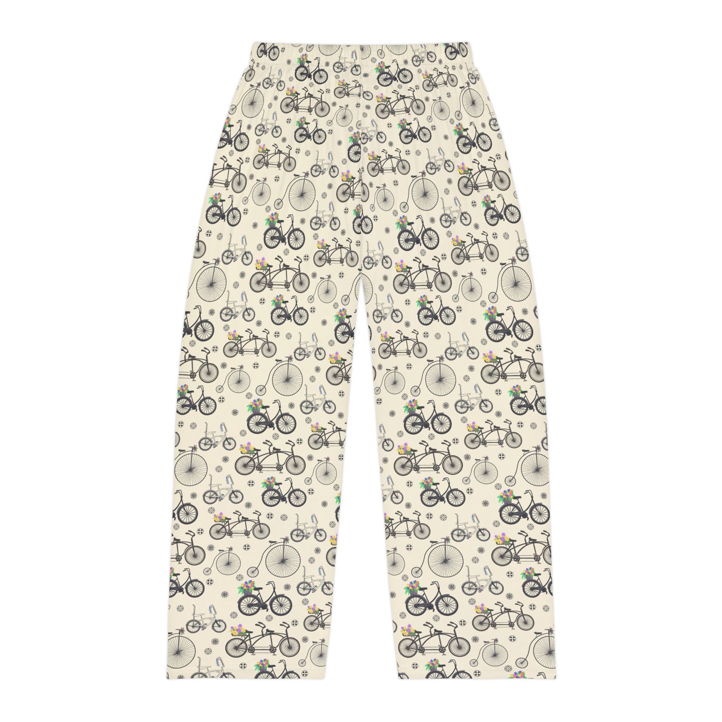 Bicycle Print Men's Pajama Pants, Comfy Sleepwear for Cycling Lovers, Perfect Gift for Father's Day, Relaxation Time, Bike Ride Nights