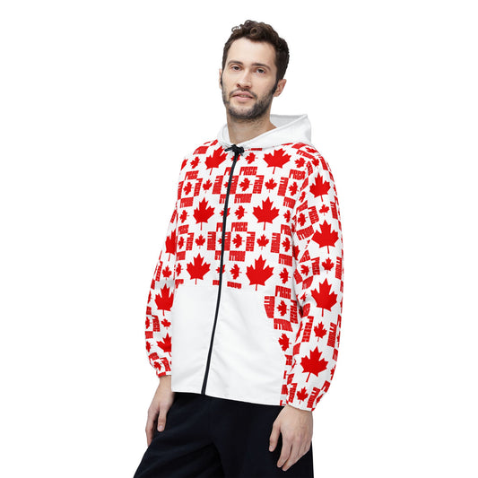 STRONG & FREE, Canada Proud Windbreaker Jacket, Stylish Summer Layer, Perfect for Canada Day, Travel, Festivals, Unisex Outdoor Gear