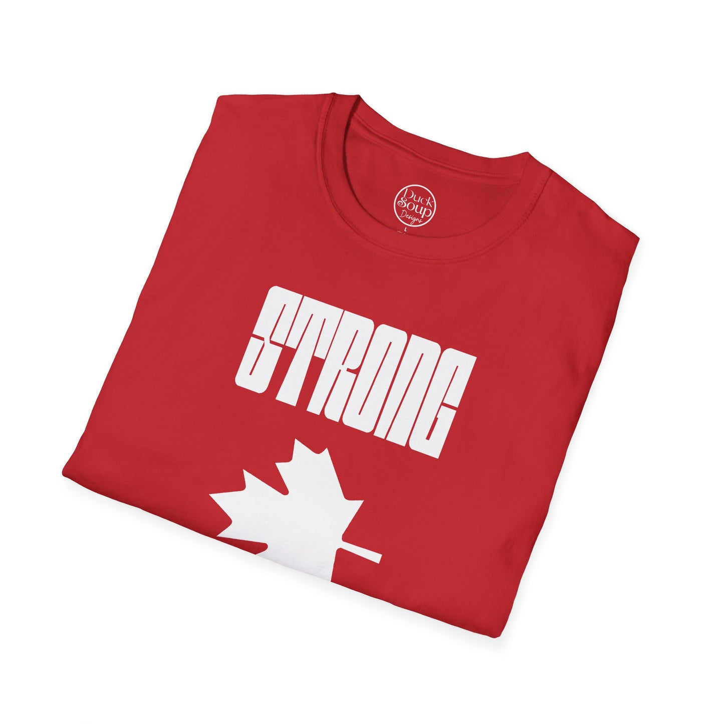 STRONG & FREE Unisex Softstyle T-Shirt | Casual Wear, Canada Day, Gift Idea, Comfortable Tee, Everyday Style
