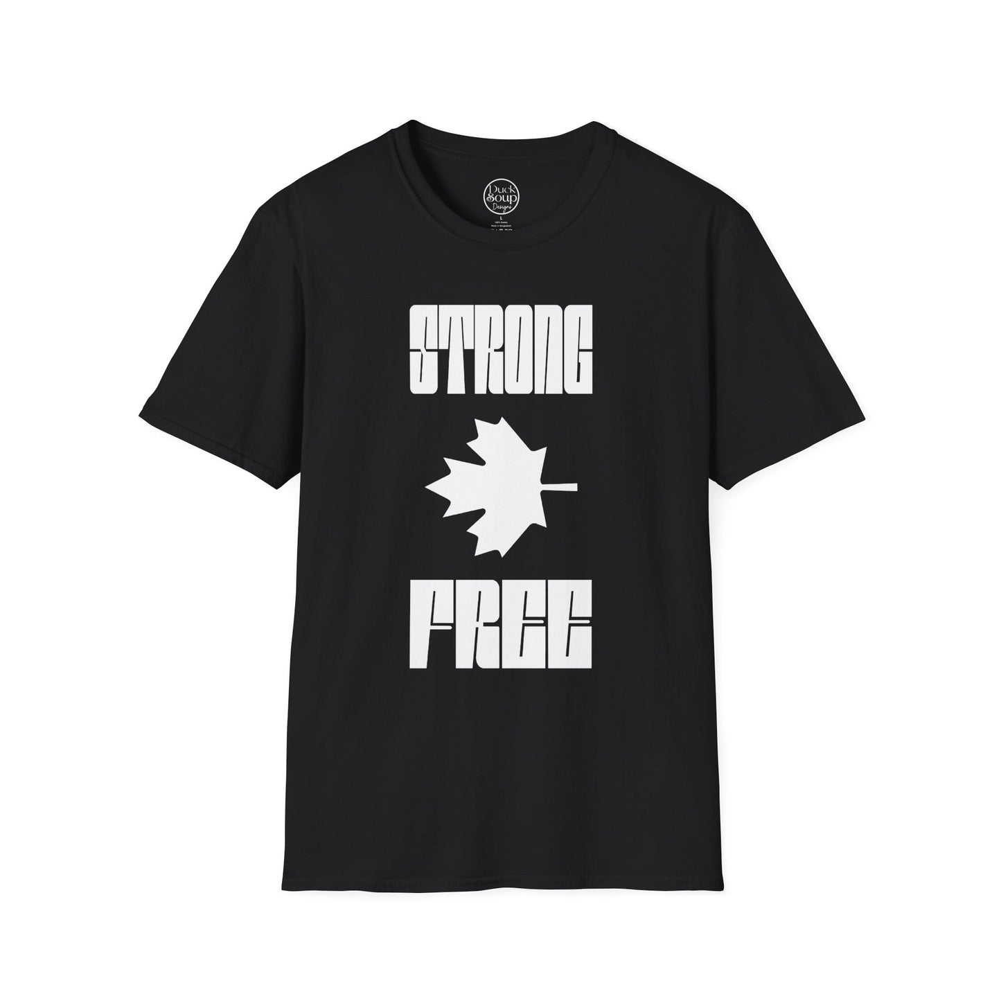 STRONG & FREE Unisex Softstyle T-Shirt | Casual Wear, Canada Day, Gift Idea, Comfortable Tee, Everyday Style
