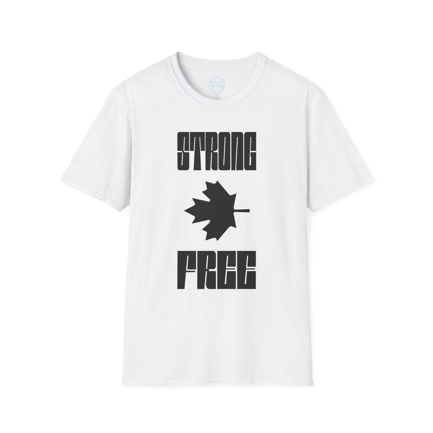 STRONG & FREE Unisex Softstyle T-Shirt | Casual Wear, Canada Day, Gift Idea, Comfortable Tee, Everyday Style
