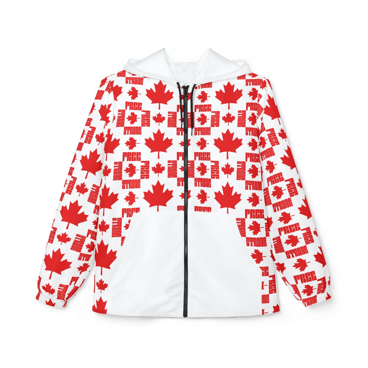 STRONG & FREE, Canada Proud Windbreaker Jacket, Stylish Summer Layer, Perfect for Canada Day, Travel, Festivals, Unisex Outdoor Gear