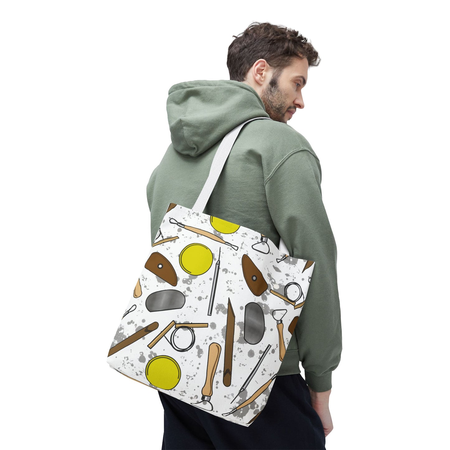 Pottery Tools Tote Bag - Perfect for Potters, Art Lovers, DIY Enthusiasts, Gift for Artists, Holiday Tote