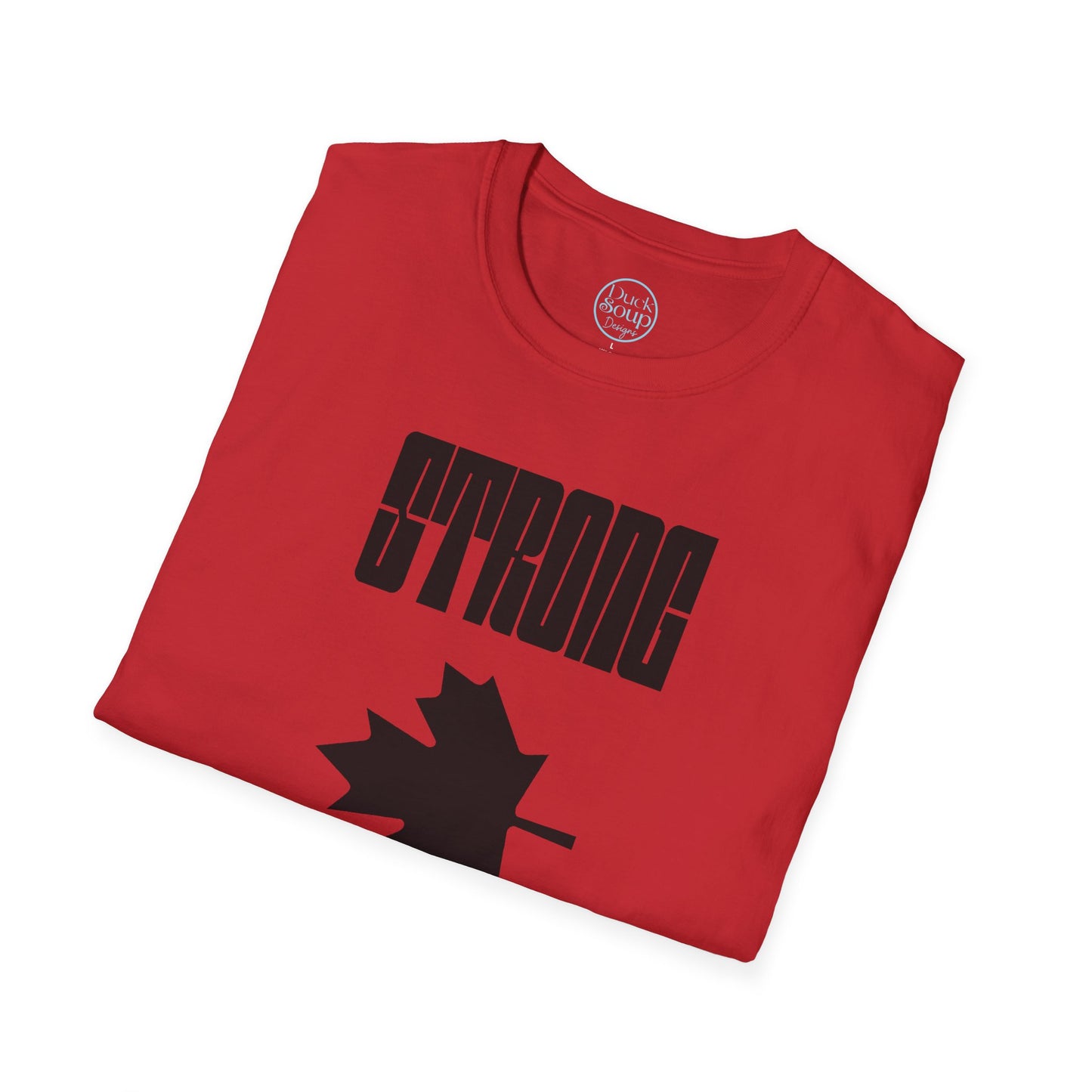 STRONG & FREE Unisex Softstyle T-Shirt | Casual Wear, Canada Day, Gift Idea, Comfortable Tee, Everyday Style