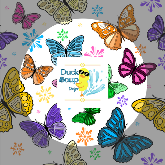Seamless Print Patterns - Single 12x12, Butterflies, best quality .png files