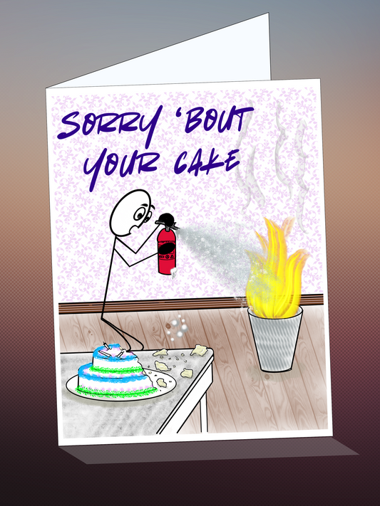 Printable BIRTHDAY card w/envelope - CHEEKY
