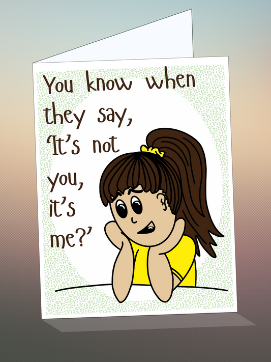 Printable BREAKUP card w/envelope - CHEEKY