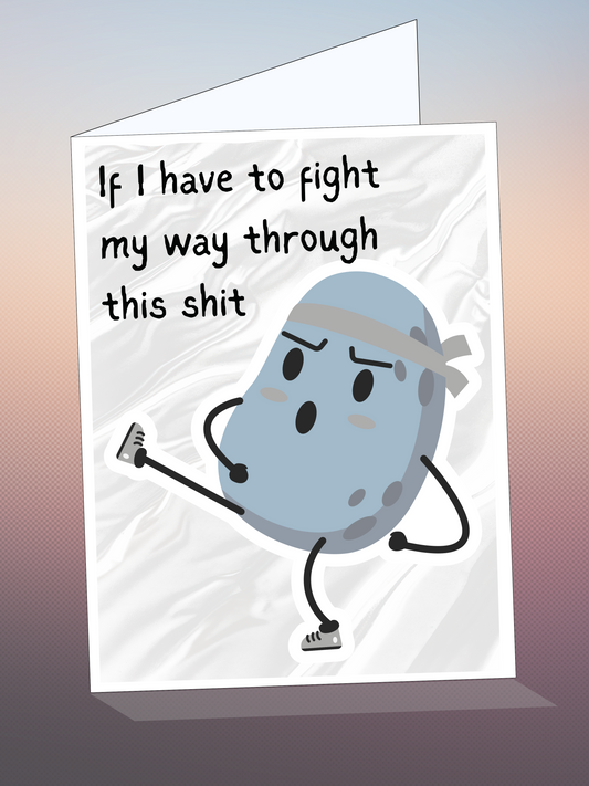 Printable FRIENDSHIP card w/envelope - CHEEKY