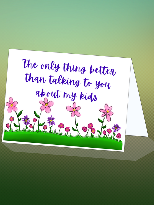 Printable MOTHER'S DAY card w/envelope - CHEEKY