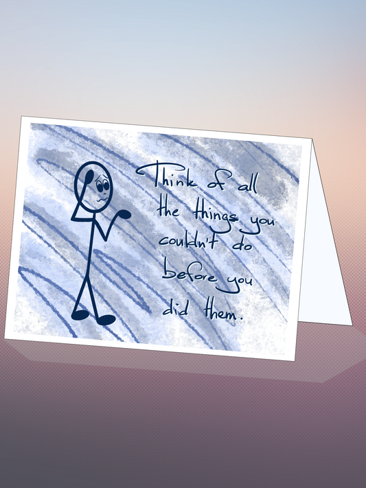 Printable ENCOURAGE card w/envelope - INSPIRE