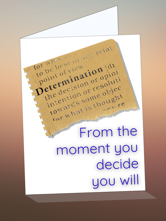 Printable ENCOURAGE card w/envelope - INSPIRE