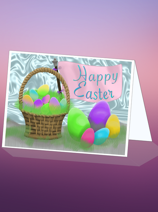Printable EASTER card w/envelope - CLASSIC
