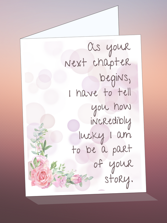 Printable THINKING OF YOU card w/envelope - CLASSIC