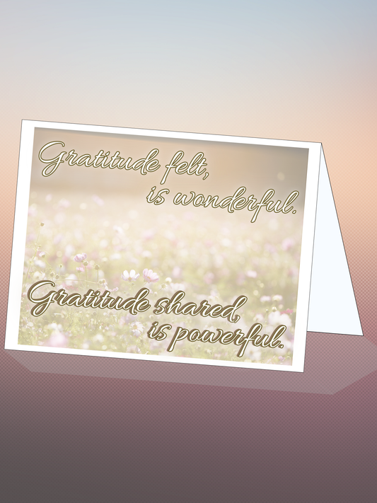 Printable THANK YOU card w/envelope - CLASSIC