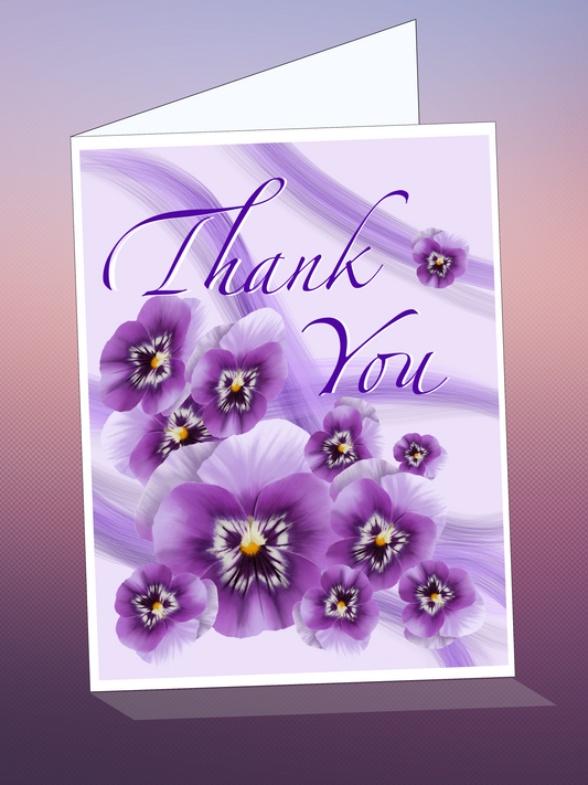 Printable THANK YOU card w/envelope - CLASSIC