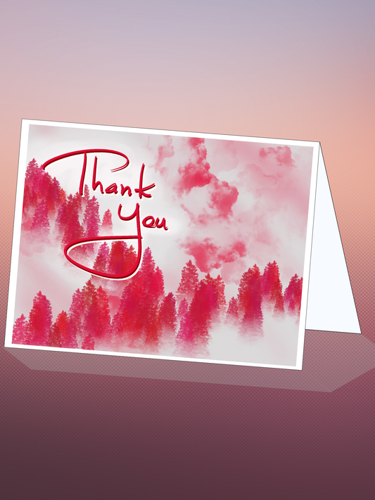 Printable THANK YOU card w/envelope - CLASSIC