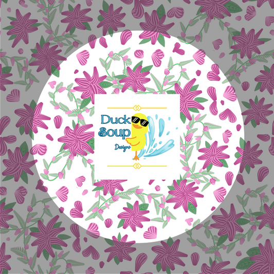 Seamless Print Patterns - Single 12x12, Flowers 01, best quality .png files