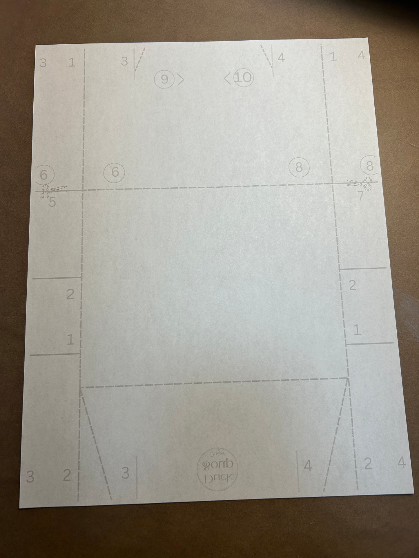 Printable 4.75"x6" envelope - Fits all DSD cards.