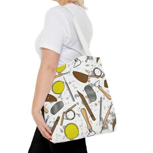 Pottery Tools Tote Bag - Perfect for Potters, Art Lovers, DIY Enthusiasts, Gift for Artists, Holiday Tote