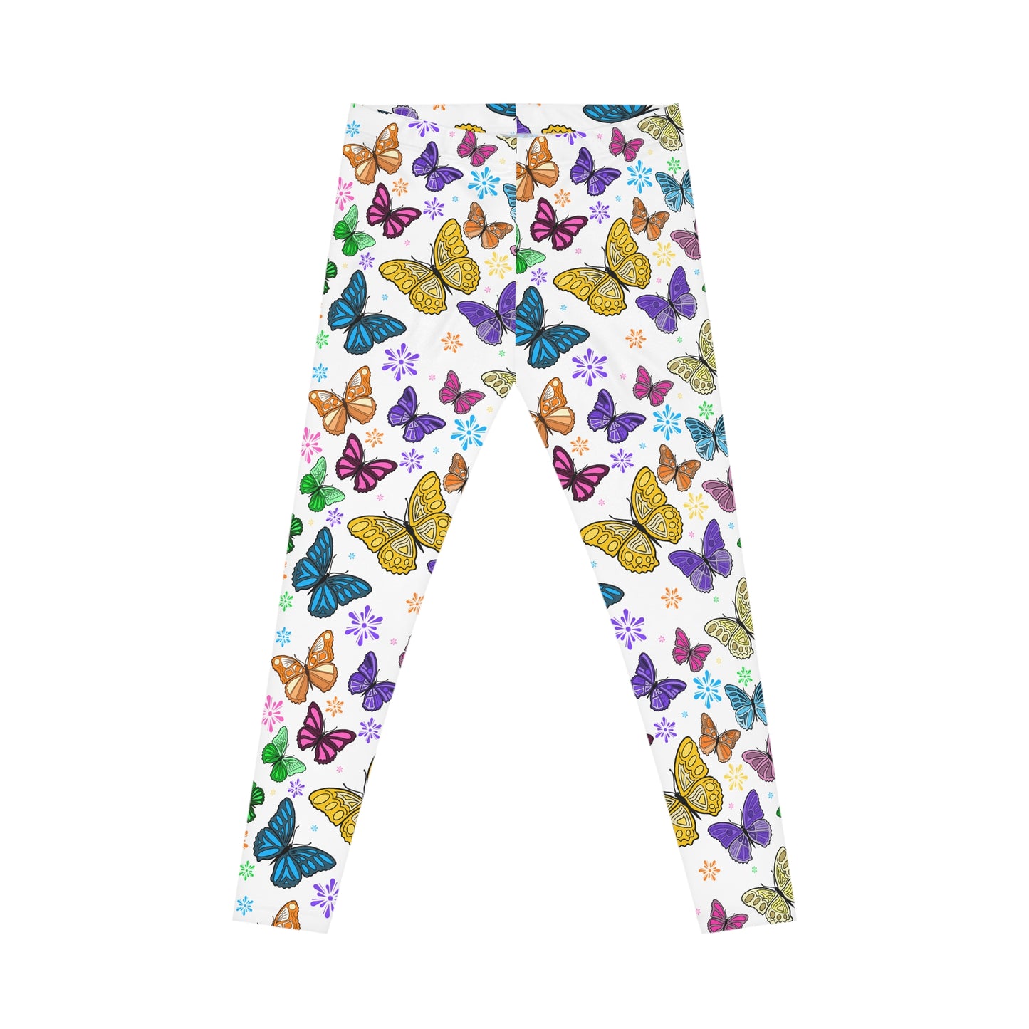 Butterfly Print Casual Leggings for Women, Spring Fashion, Yoga Wear, Fitness Apparel, Gift for Her, Nature Activewear