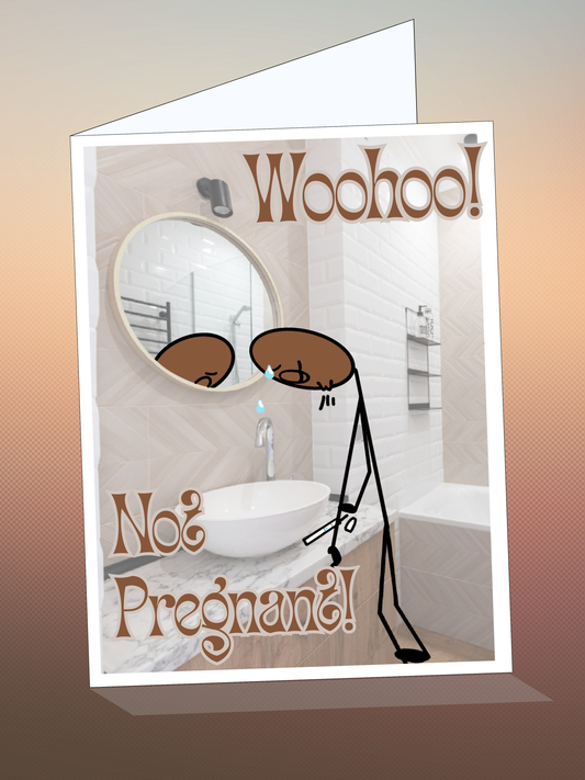 Printable CONGRATULATIONS card w/envelope - CHEEKY