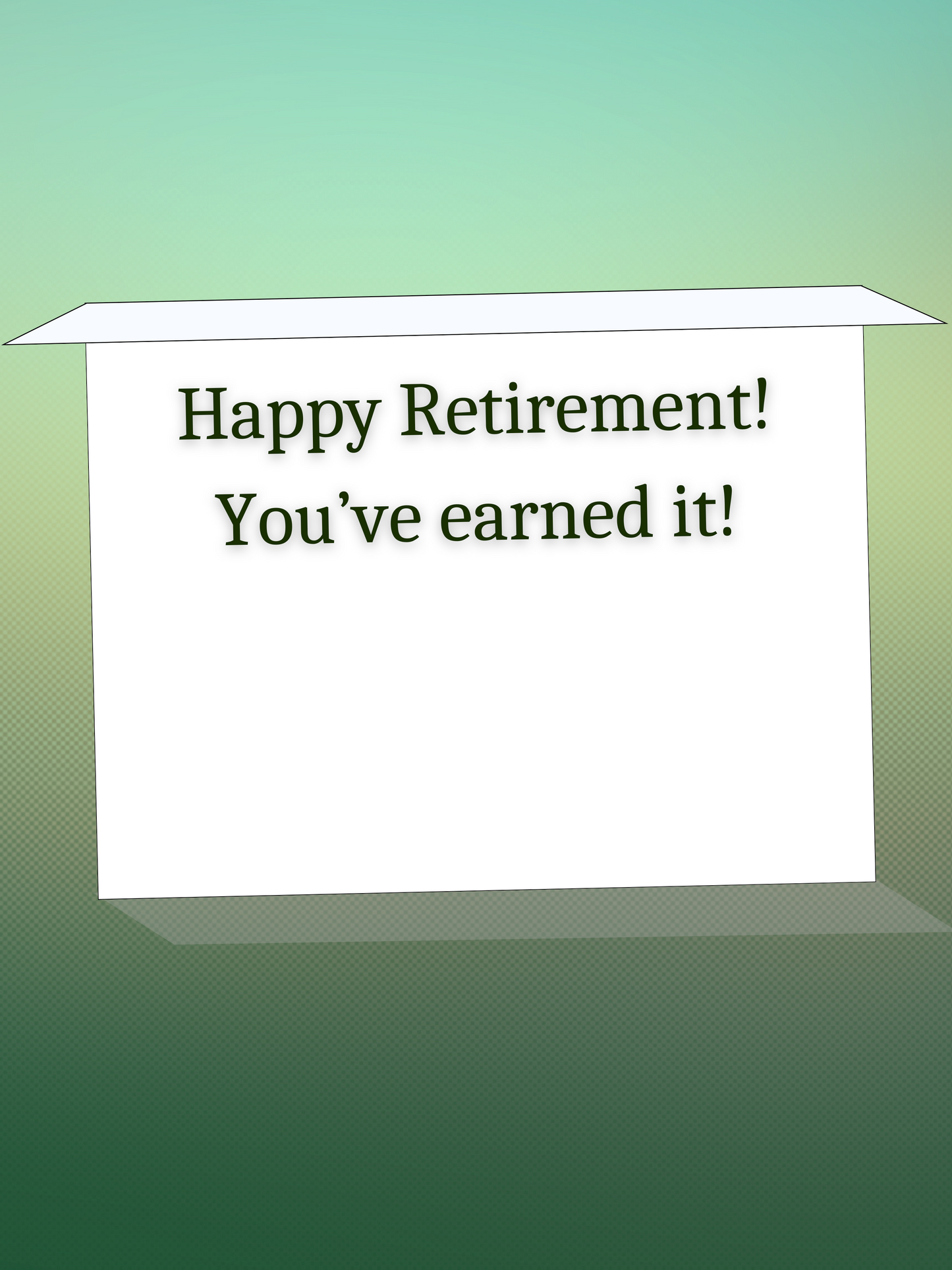 Printable RETIREMENT card w/envelope - CHEEKY