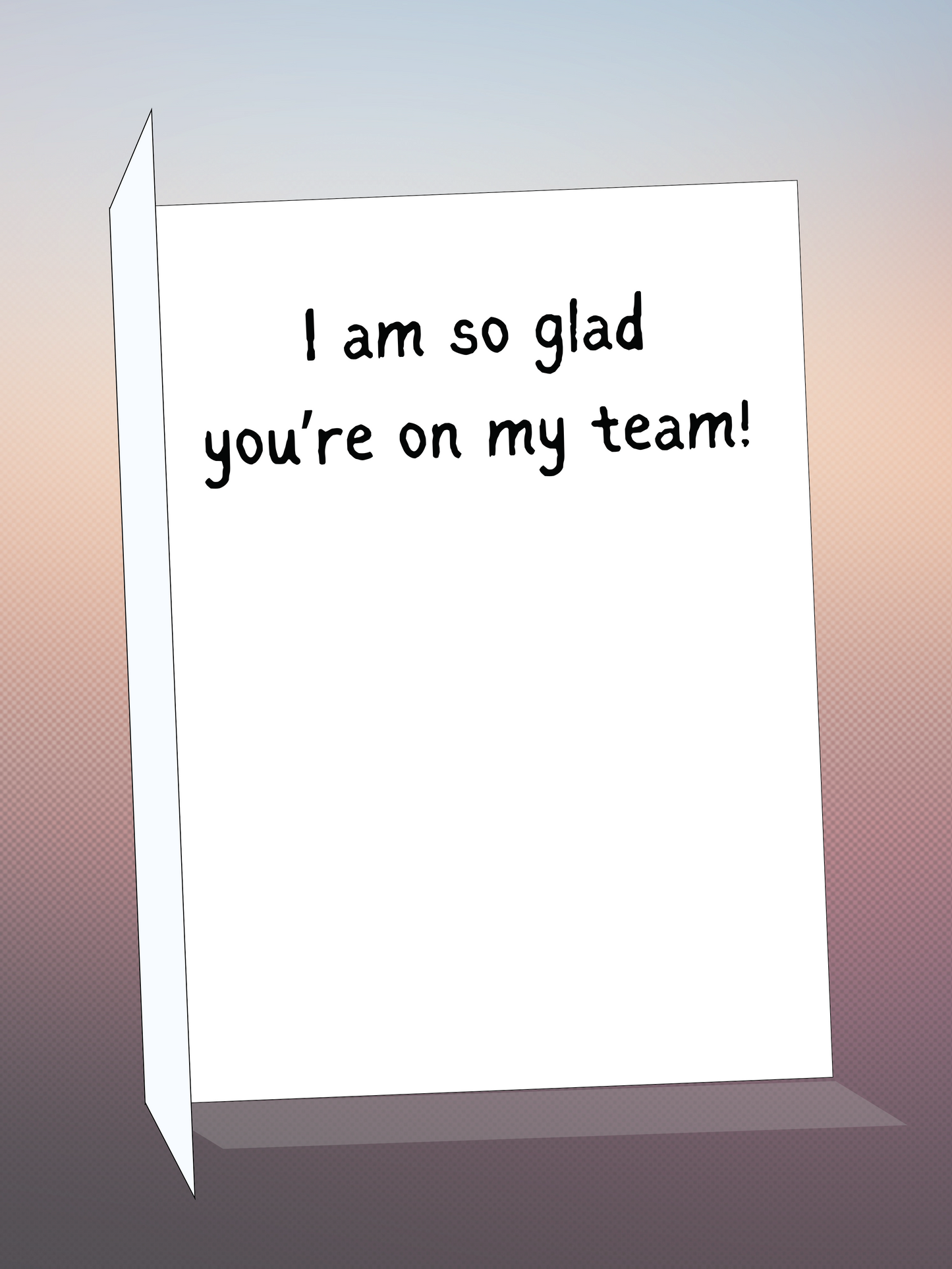 Printable FRIENDSHIP card w/envelope - CHEEKY