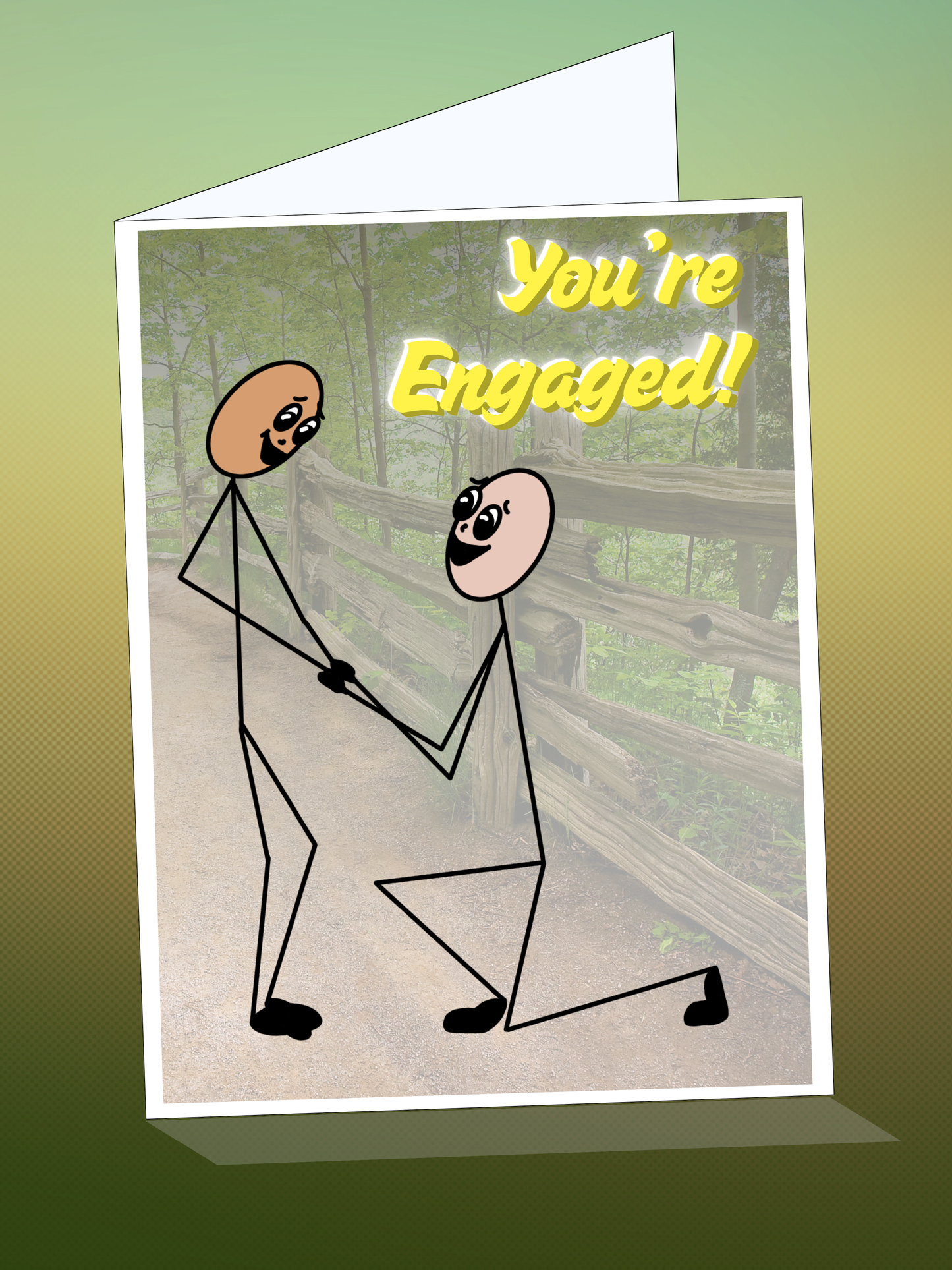 Printable CONGRATULATIONS card w/envelope - CLASSIC