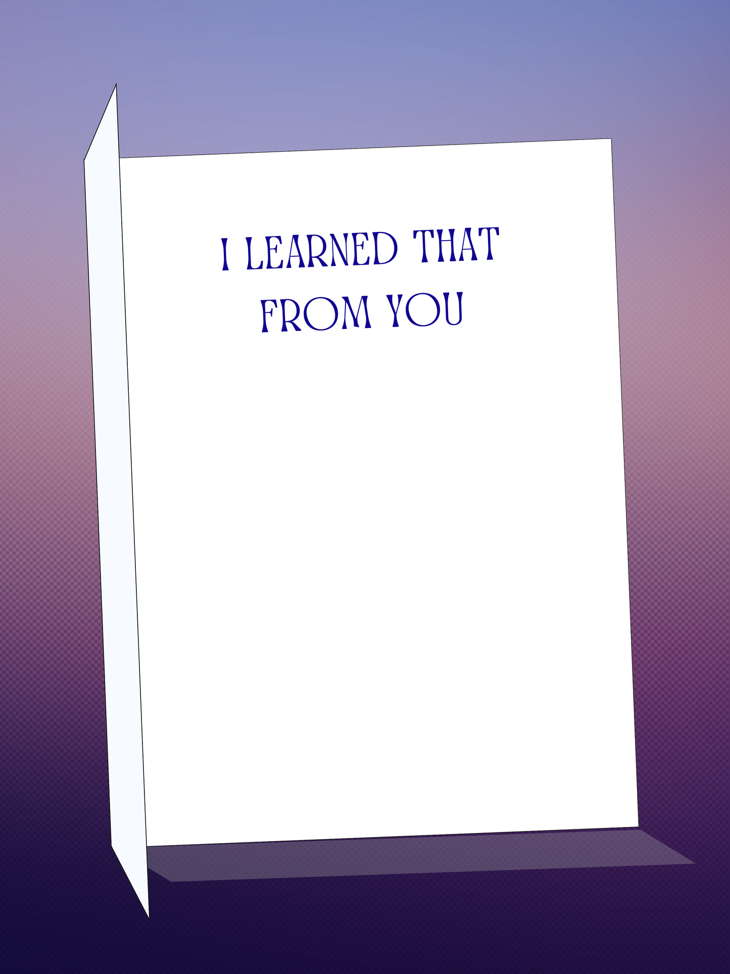 Printable FRIENDSHIP card w/envelope - CLASSIC