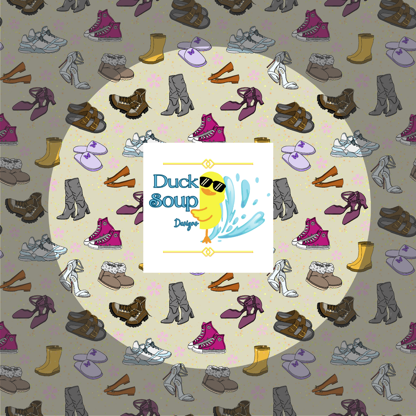 Seamless Print Patterns - Single 12x12, Shoes, best quality .png files